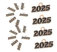 TOVINANNA 20pièces Breloques Numérotées Métal Pendentifs Pour Bijoux De Fêtes Accessoires De Bricolage Kit De Fabrication De Breloques Pour Diplômes