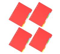 TOVINANNA 24 pièces Intercalaires Couleurs Pastel pour Classeur à Anneaux de Classification Amovibles Étiquettes pour Organisateur et Cahier