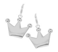 TOVINANNA 2pcs Étiquettes Identification pour Animaux de Compagnie en Alliage de Zinc Argenté de Couronne, Accessoire Décoratif pour Collier de Chien
