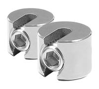 TOVINANNA 2pcs Serrage-câble Métallique en Acier Inoxydable 316 Fente Plate, Structure Compacte et Robuste pour Fixation Stable des Câbles Tendus Agricoles et Espaces Extérieurs