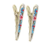 TOVINANNA 2pièces Baguettes à Cheveux Chinoises Métal Petites Pinces Décoratives à Motif Floral Pour Femmes Accessoires Traditionnels Pour Coiffures