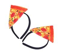TOVINANNA 2pièces Bandeau De Pizza Orange Pour Halloween Accessoires Amusants Pour Déguisement Fête Et Crazy Hat Day Pour Garçon Fille Et Adultes