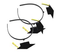 TOVINANNA 2pièces Bandeaux Pour Cheveux De Remise De Diplôme Lot De Accessoires Pour Cheveux Décoration De Fête De Fin Études -tête Fixe De Casquette De Diplômé
