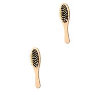 TOVINANNA 2pièces Brosse De Avec Ventouse Pour Massage Démêlante Et Exfoliante Moyenne Couleur Naturelle Et Base Caoutchouc Noir