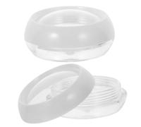 TOVINANNA 2pièces Conteneur De Poudre Maquillage Portatif Boîte à Poudre Loose Avec Double Couche Design Anti-fuite Pour Voyage Et Usage Quotidien