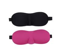 TOVINANNA 2pièces de Sommeil et Ajustable Cache-œil pour Hommes et Femmes Bloque la Lumière pour Sommeil Réparateur