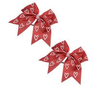 TOVINANNA 2pièces Élastiques à Cheveux Avec Nœud Pour Filles Accessoires De Coiffure Colorés Idéaux Pour Ponytails Événements Spéciaux