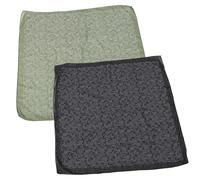 TOVINANNA 2pièces Foulard Carré Décoratif Femme Avec Motif Floral Écharpe Multifonctionnelle Douce Et Confortable De Noir Vert Pour Style Élégant