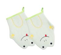 TOVINANNA 2pièces Gants De Bain Pour Garçon Fille Gants Exfoliants Doux Et Amusants Pour Bain Ludique Pour Garçons Et Filles Design Cartoon Frog Prince