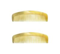 TOVINANNA 2pièces Peigne Corne Naturel Anti- Pour Cheveux Et Démêlés Prévient La Chute Des Cheveux Compact Et Élégant