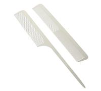 TOVINANNA 2pièces Peignes De Couleur Argentée Acier Pour Coiffure De Peignes à Coupe Et Cisaillement Pour Et Femmes Accessoires De Salon