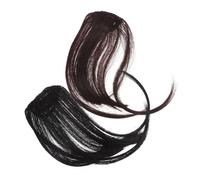 TOVINANNA 2pièces Pince à Frange Et Extension De Cheveux Frange à Clip Pour Femme Lot De Extensions Fausse