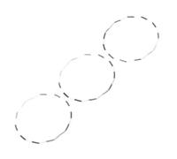 TOVINANNA 3 Pièces Anneaux de Fixation pour Boîtier de Montre Mécanique Compatible avec Mouvement Automatique, Bague D'espacement Noire Anticorrosion, Support de Mouvement Précis et