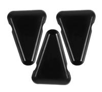TOVINANNA 3 Pièces Base de Diapason en Silicone Noir, Triangle | Absorbant les Chocs, Léger et Moderne, Support Sécurisé pour Usage Musical