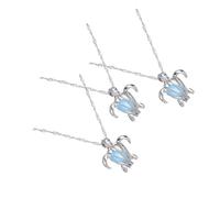 TOVINANNA 3 pièces Collier Tortue Lumineux Pendentif Unique pour Femmes et Bijoux de Fête Multicolores