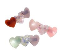 TOVINANNA 3 Pièces Haut d'amour élégant agrafe épingle à cheveux française bonjour accessoires barrettes hairpin hair clip barrette à cheveux épingle à cheveux de printemps Feuille d'acétate