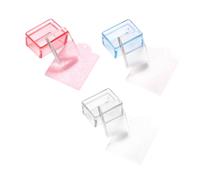 TOVINANNA 3 pièces Nail Art Stamper Set Transparent DIY Pochoir Stamping Manucure pour Salon Accessoires French Manucure Pédicure