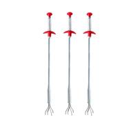 TOVINANNA 3 pièces Outil de Débouchage Canalisation Flexible Acier avec Griffes Nettoyeur Évier Cuisine Salle de Bain Bâtonnet Pratique pour Blocages Couleur Aléatoire Couleur Aléatoire