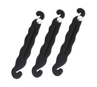 TOVINANNA 3 pièces Pearl Hair Bun Maker Set Lightweight Lazy Curler Styling Tools For Women Sponge And Pearl Material Easy DIY Chignon Accessories