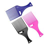 TOVINANNA 3 Pièces peigne démêlant hair charms hair toppers peigne chaud de cheveux s à queue de rat outils de cheveux brosse à x à dents larges de salon