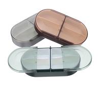 TOVINANNA 3 Pièces Small Travel Pill Organizer Portable Weekly Airtight Medicine Box For Tablets Plastic Pill Case For Daily And Travel Use