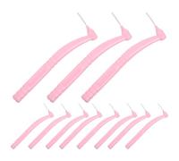 TOVINANNA 30 Pièces Brossettes Interdentaires Coudées Brossette Interdentaire Extra Fine Douces Silicone pour Nettoyage Précis des Espaces Dentaires et Plaque Forme