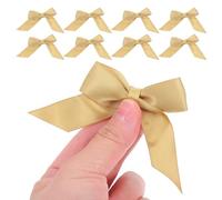 TOVINANNA 30 Pièces Nœuds en Ruban Satin Doré Autocollants Double Face, Maintien, Application Rapide, Décorations de Mariage Élégantes et Présents d'entreprise Sophistiqués