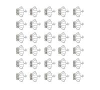 TOVINANNA 30 pièces Pierres à facettes Couronne Charms Brillants Alliage Décoration Ongles DIY Fête 30pcs 3# Couronne