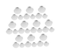 TOVINANNA 30 pièces Set de Pans Maquillage Ronds Aluminium pour Fards à Paupières et Blush Palette Vide Cosmétique pour Organisation et Voyage