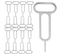 TOVINANNA 300 Pièces Aiguille D'éjection de Carte Sim en Acier Inoxydable | Pointe Lisse et Bords Arrondis, Design Porte-clés Pratique, Échange Sim sans Outil, en Urgence et Voyage