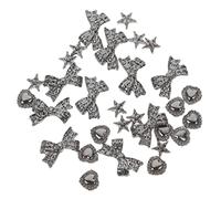 TOVINANNA 30pièces Croix Forme Flatback Nail Art Bricolage Diy Manucure Ongles Bijoux Décoration Ongles Accessoires
