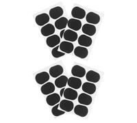 TOVINANNA 32 Pièces Patch pour Embouchure de Saxophone et Clarinette en Silicone Noir, Coussinets de Morsure Universels de 0,5mm pour Protection et Confort des Musiciens Débutants