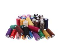 TOVINANNA 36 Pelotes de Fils à Coudre en Polyester pour Couture à la Main - Assortiment Multicolore de Fils à Broder et Quilting DIY - 6 Sets de 6 Bobines pour Loisirs Créatifs et