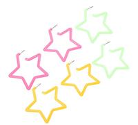 TOVINANNA 3paires Lot De Boucles Oreilles Étoiles Pour Femmes Filles Décorations Oreilles Bijoux Acryliques Clous