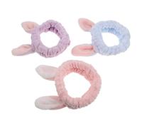 TOVINANNA 3pièces Bandeau Visage Soins Peau Bandeau Oreilles Animaux Spa Forme Lapin Spa Lavage Visage Maquillage Soins Peau