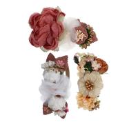 TOVINANNA 3pièces Bandeaux Fleuris Pour Filles De Accessoires Élégants Et Confortables Pour Fêtes Et Photographies Design Adorable Avec Fleurs