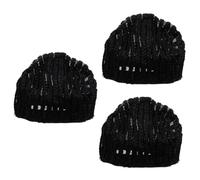 TOVINANNA 3pièces Bonnet De Perruque Filet Pour Tresses Et Crotchet Confortable Et Sécurisé Pour Fabrication De Perruque Convient Aux Femmes Et