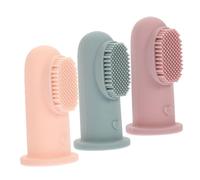 TOVINANNA 3pièces Brosse à Dents Pour Garçon Fille Silicone Lot De Brosses Doigt Pour Nettoyage Doux Des Dents De Lait Hygiène Pour Garçon Fille Idéale Pour Développer De Bonnes