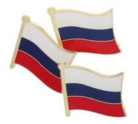 TOVINANNA 3pièces Épingle De Broche Drapeau Russe Insigne Patriotique Émail Pour Événements Et Activités Culturelles