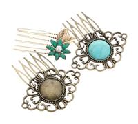 TOVINANNA 3pièces Peignes à Cheveux Cristal Vintage Épingles à Cheveux Latérales Pour Mariée Accessoires De Coiffure Délicats Pour Femmes