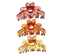 TOVINANNA 3pièces Pince à Cheveux Plastique Grands Clips à Cheveux Élégants Pour Femme Accessoires De Coiffure Pratiques Couleurs
