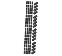 TOVINANNA 4 Ensembles Boucle De Corde De Cloche En Plastique Cacheur Support De Câble Attaches De Câble Organisateur De Cordon -câbles Magnétiques Cordon De Fixation Black 50 Pièces * 4