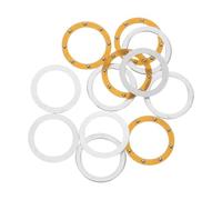 TOVINANNA 4 Ensembles Rondelle de Pièce à Main pour Perceuse à Ongles Joint de Machine à Ongles en Fer Argenté Lot de Sets pour Pièces à Main et Machines Électriques Polissage D'art