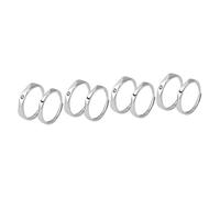 TOVINANNA 4 Paires Couple Personnalisée pour Engagement Anneaux Symboliques pour Couples pour Saint