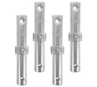 TOVINANNA 4 pièces Barres de Liaison pour Échafaudage Métallique Connecteurs Robustes Acier Haute Résistance Accessoires de Support avec Gros Joints et Mobilité de Couplage pour Structures