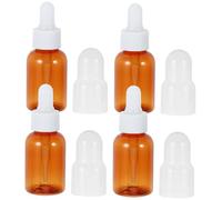 TOVINANNA 4 Pièces Bouteilles Pipette Plastique Lot de Bouteilles de Voyage pour Cosmétiques Flacons Réutilisables et Pratiques pour Essences