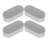 TOVINANNA 4 pièces Coussinets Amortisseurs Adhésifs pour Siège Toilette Rehausseur Wc Antichoc Kit Remplacement Wc Bidet Patins Stabilisateurs Antidérapants