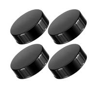 TOVINANNA 4 pièces Couvercles à vis en bakélite Lot de Bouchons étanches avec Joint pour Bouteilles Rondes Couvercle Poly pour Dame-Jeanne et Bouteilles à Large Ouverture Bouchons