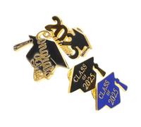 TOVINANNA 4 Pièces Épinglette de Graduation en Émail pour Cérémonie de Remise de Diplôme, Alliage de Zinc, Taille Polyvalente, Accessoire Élégant pour Tenue de Fin D'études