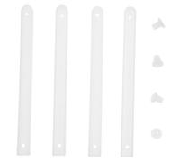 TOVINANNA 4 Pièces Glissières De Tiroir De Tiroir Pour Commode Tirez Le Matériel De Létagère Plaque Arrière De Glissière De Tiroir Plastique Mettre La Table Blanche Armoire